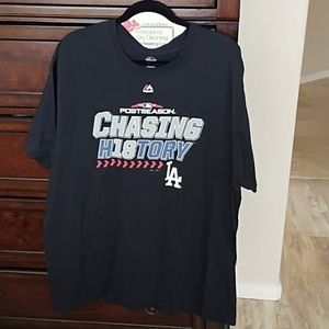 Majestic 2xl Dodgers 2018 post season tshirt